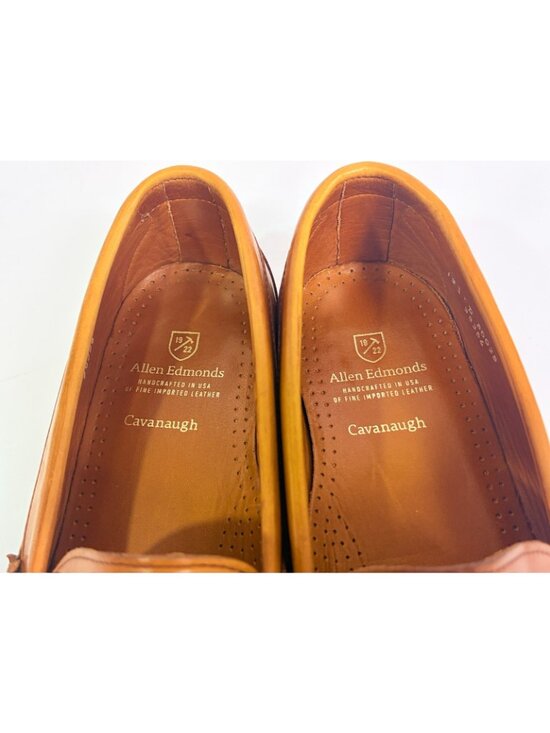 Allen Edmonds Cavanaugh Loafers Mens 13 D Walnut Leather Penny Slip On Shoes main image 8